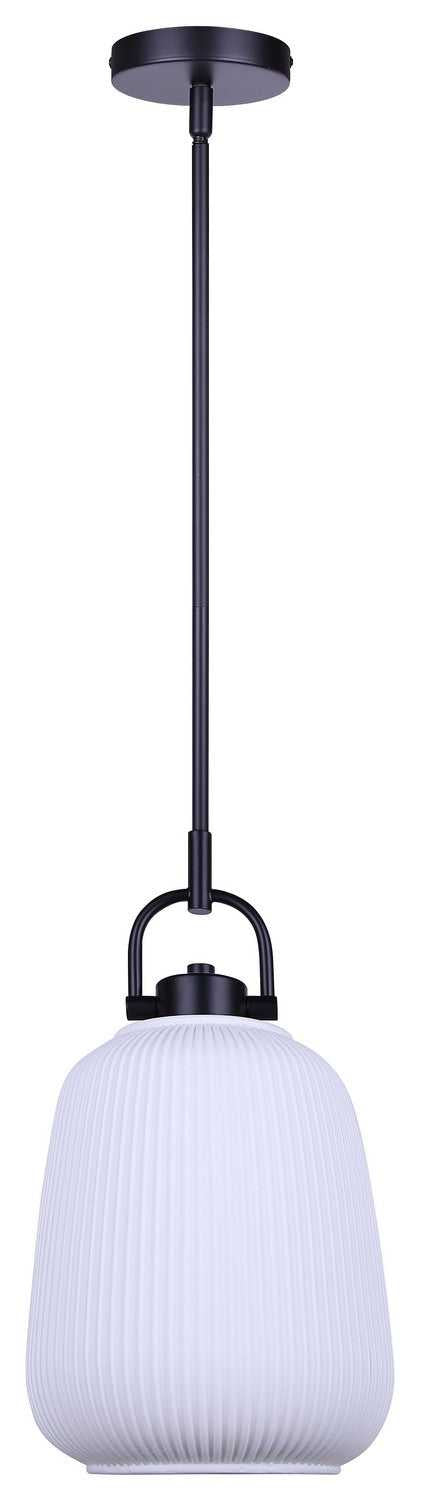 Kaslo One Light Pendant in Matte Black Canarm Canada