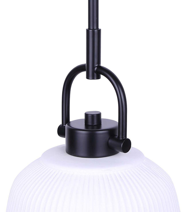 Kaslo One Light Pendant in Matte Black Canarm Canada