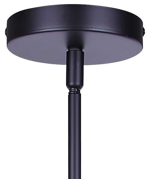 Kaslo One Light Pendant in Matte Black Canarm Canada