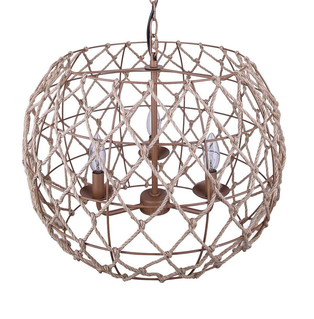 Hora-Marron Three Light Pendant in Tan Canarm Canada