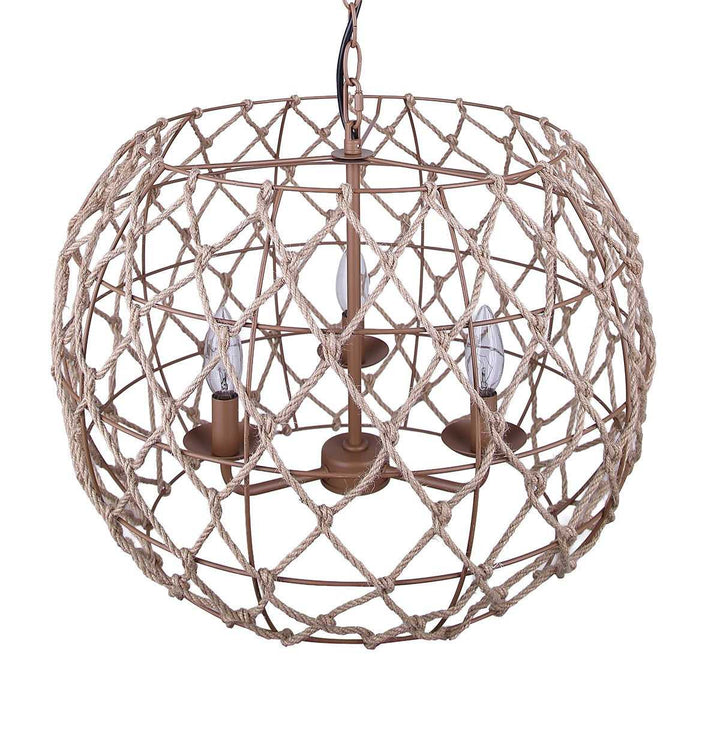 Hora-Marron Three Light Pendant in Tan Canarm Canada
