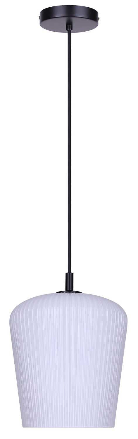 Leandro One Light Pendant in Matte Black Canarm Canada