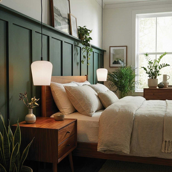 Leandro One Light Pendant in Matte Black Canarm Canada