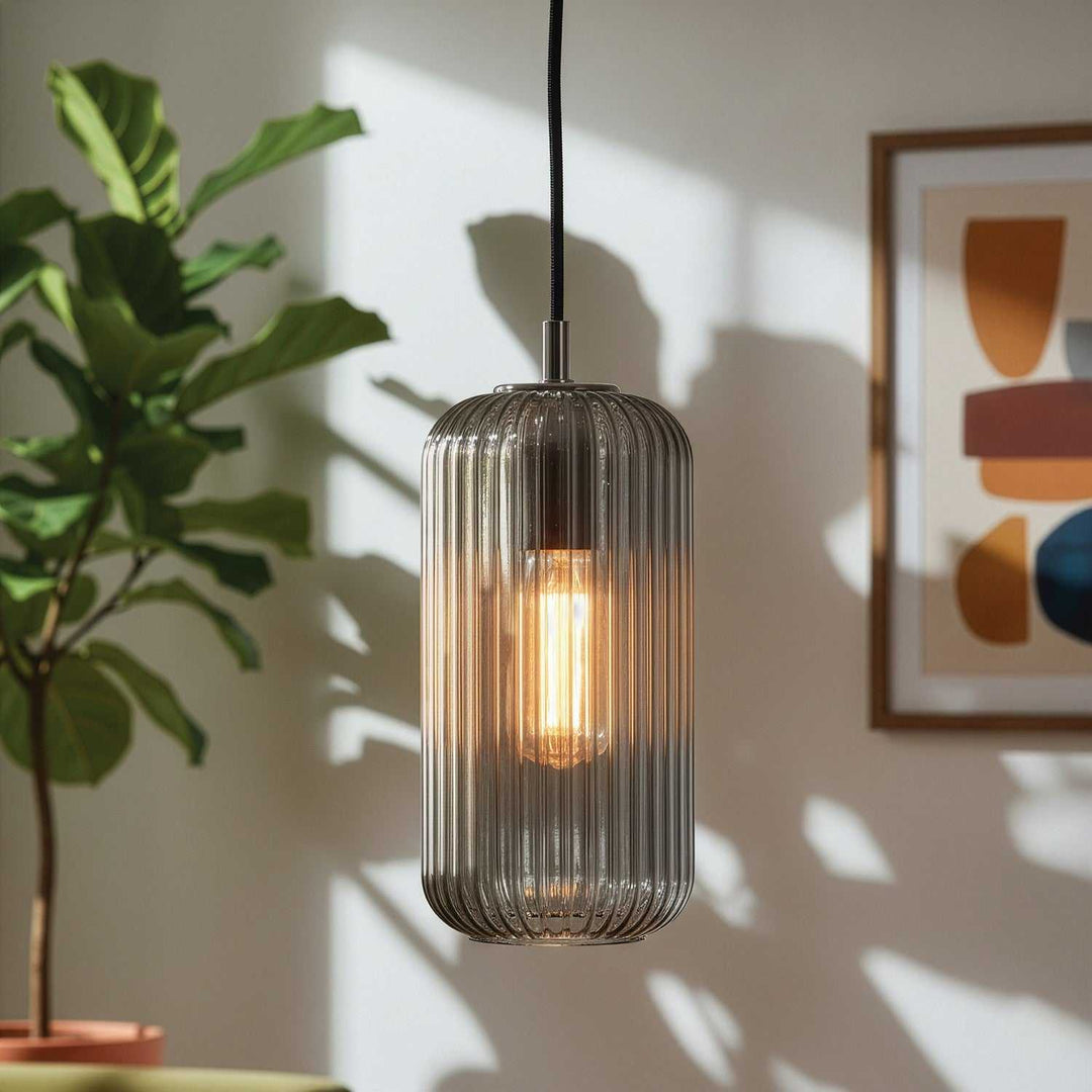 Malek One Light Pendant in Brushed Nickel Canarm Canada