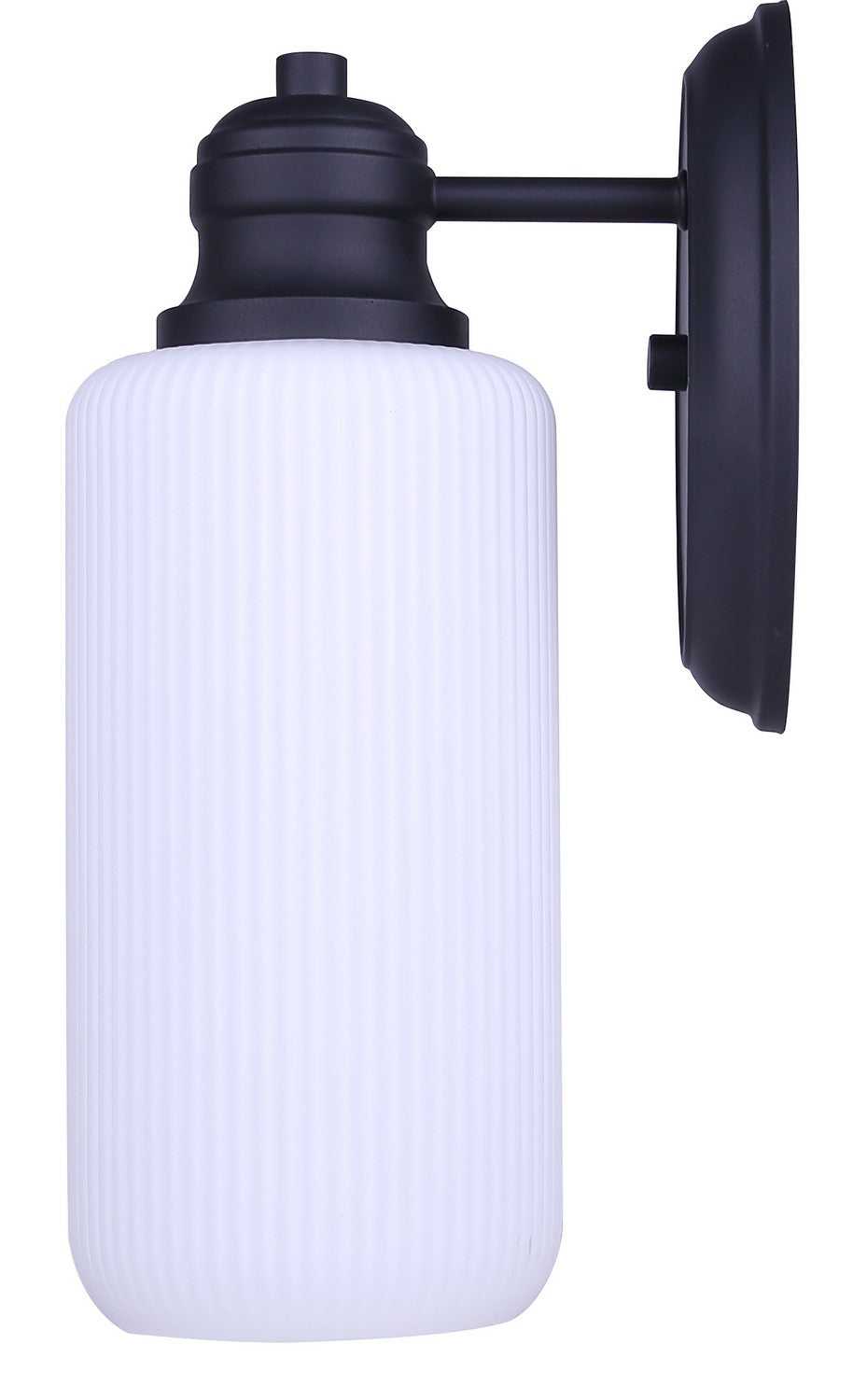 Vega One Light Outdoor Wall Lantern in Sand Black Canarm Canada
