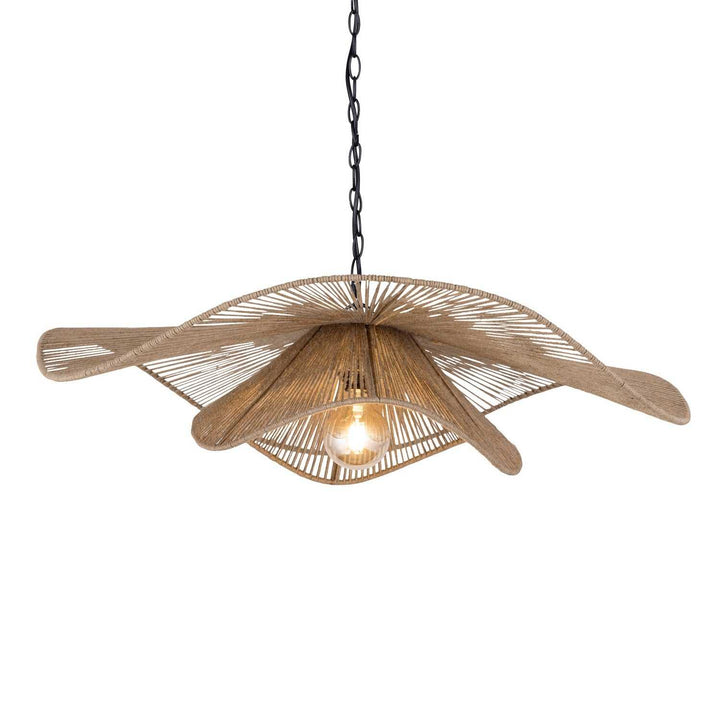 Malana One Light Pendant in Natural + Black Canarm Canada