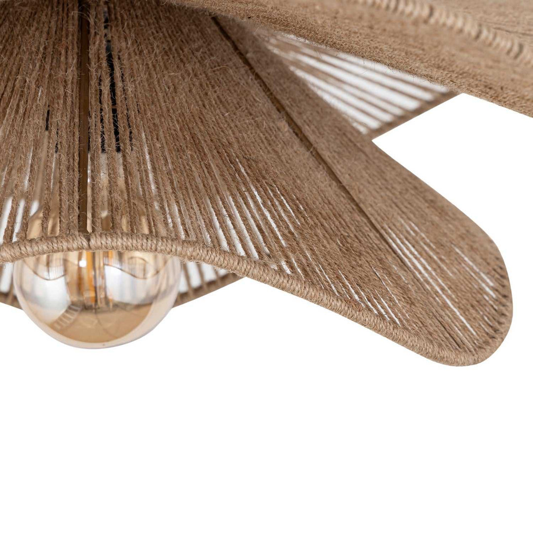 Malana One Light Pendant in Natural + Black Canarm Canada