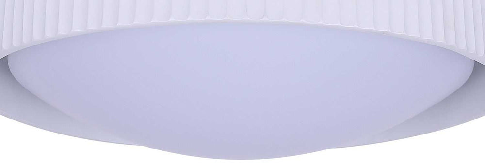 Harvey LED Flush Mount in Matte White Canarm Canada