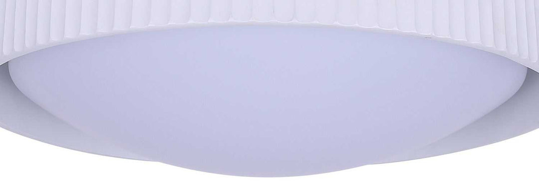 Harvey LED Flush Mount in Matte White Canarm Canada
