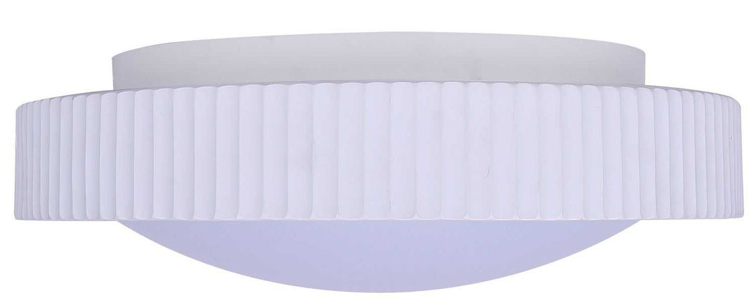 Harvey LED Flush Mount in Matte White Canarm Canada