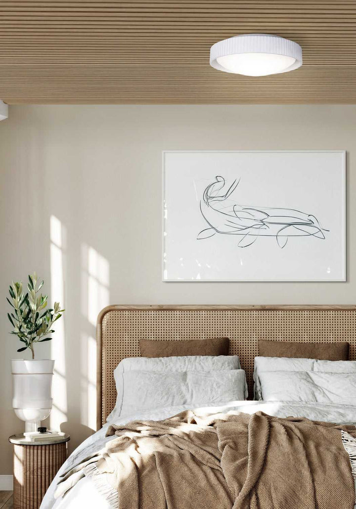 Harvey LED Flush Mount in Matte White Canarm Canada