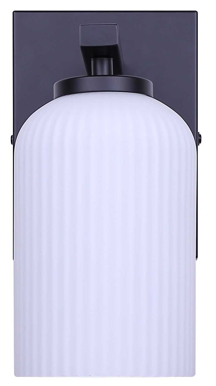 Bram One Light Wall Sconce in Matte Black Canarm Canada