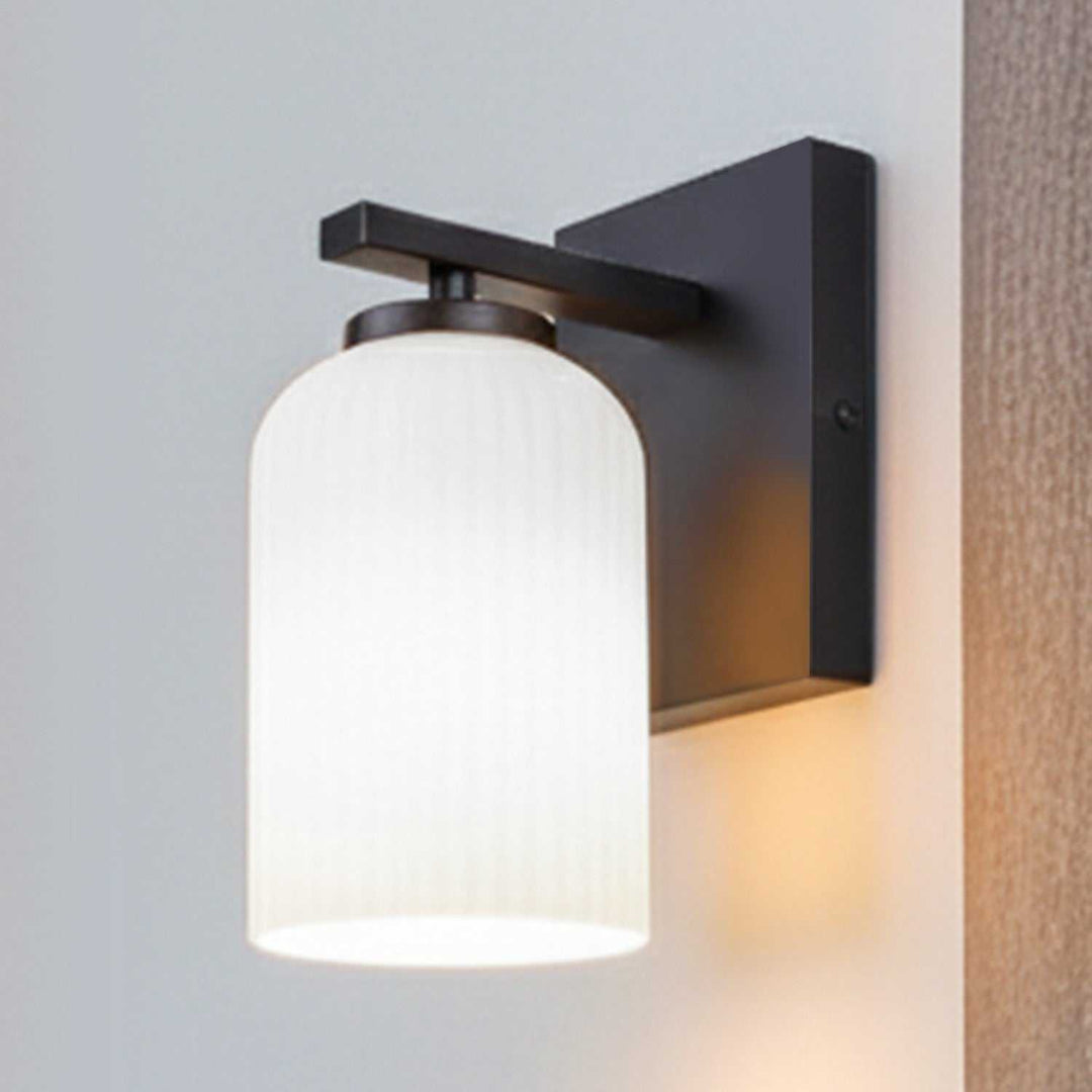 Bram One Light Wall Sconce in Matte Black Canarm Canada