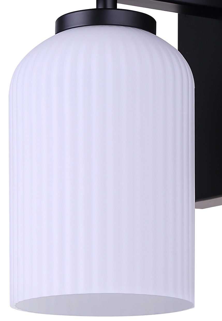 Bram One Light Wall Sconce in Matte Black Canarm Canada