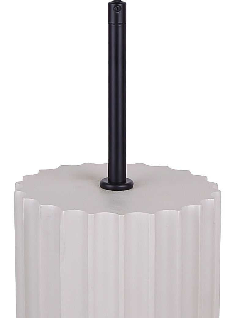 Tavi LED Pendant in Matte Black And Stone Canarm Canada