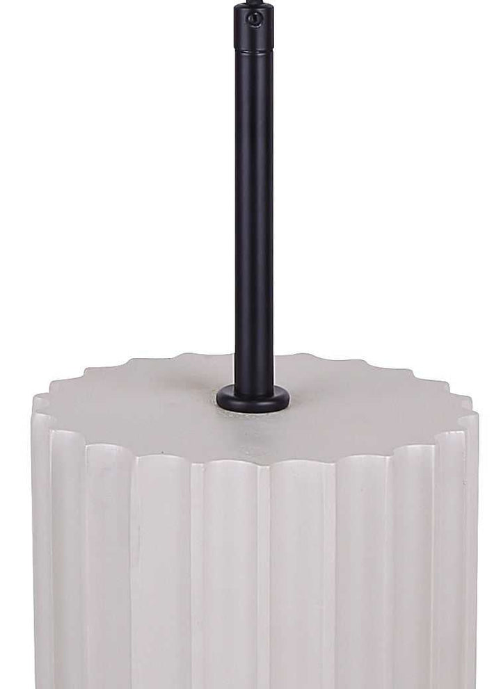 Tavi LED Pendant in Matte Black And Stone Canarm Canada