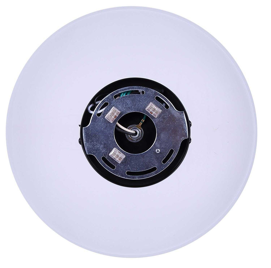 Marek One Light Flush Mount in Matte Black Canarm Canada