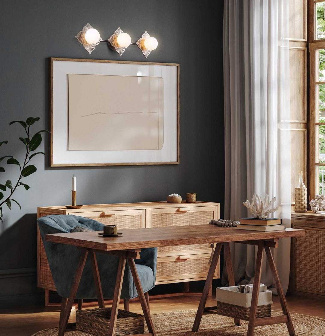Gianna Three Light Vanity in Brushed Gold Canarm Canada
