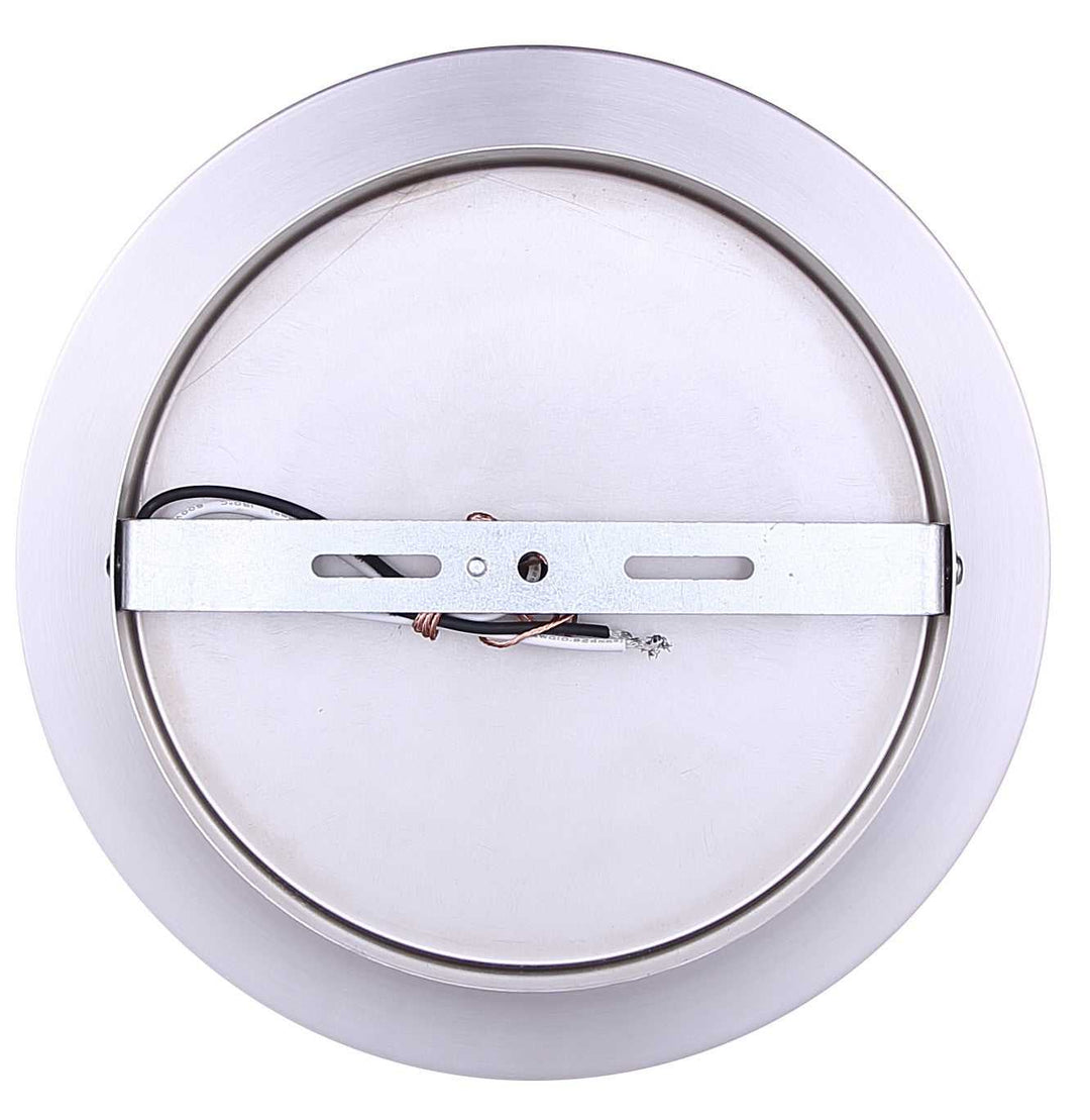 Britton One Light Flush Mount in Brushed Nickel Canarm Canada