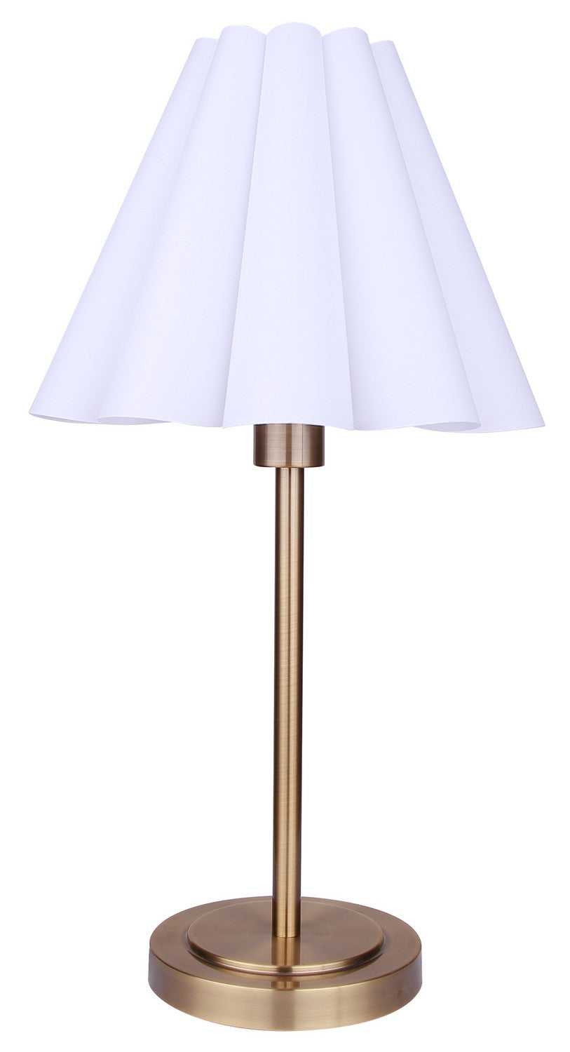 Iris One Light Table Lamp in Gold Canarm Canada