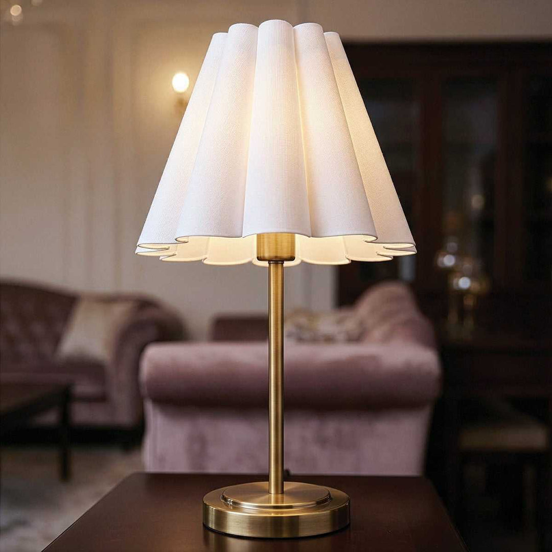 Iris One Light Table Lamp in Gold Canarm Canada