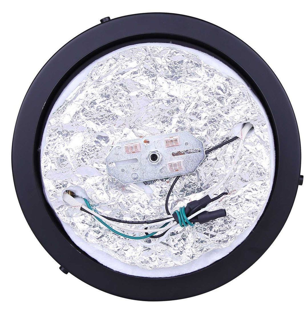 Nina Two Light Flush Mount in Matte Black Canarm Canada