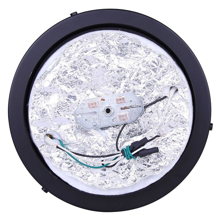 Nina Two Light Flush Mount in Matte Black Canarm Canada