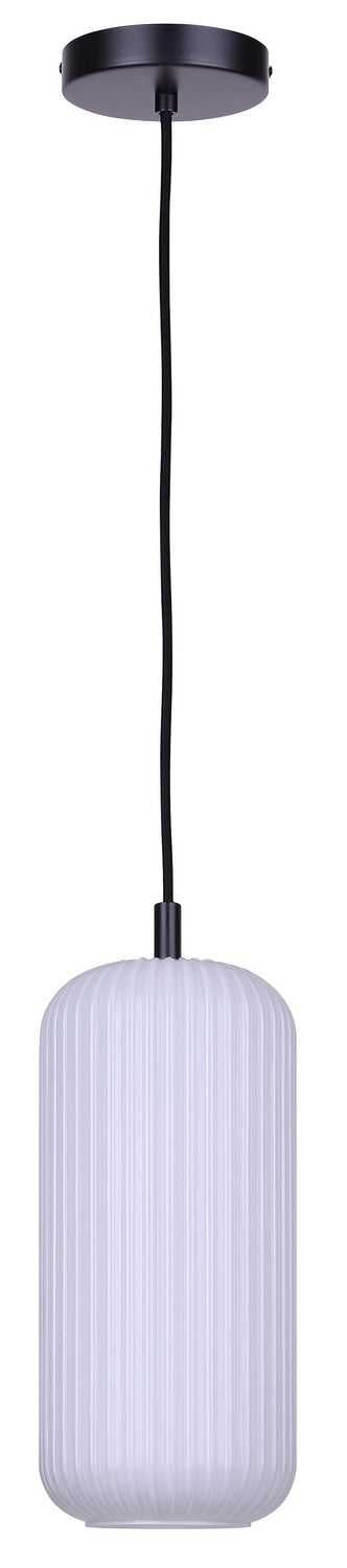 Malek One Light Pendant in Matte Black Canarm Canada