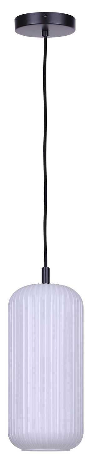 Malek One Light Pendant in Matte Black Canarm Canada