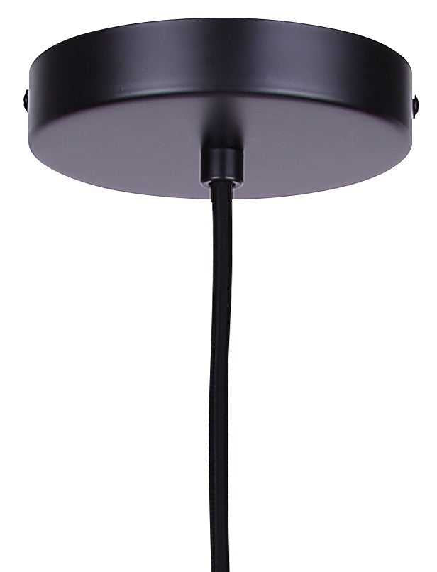 Malek One Light Pendant in Matte Black Canarm Canada