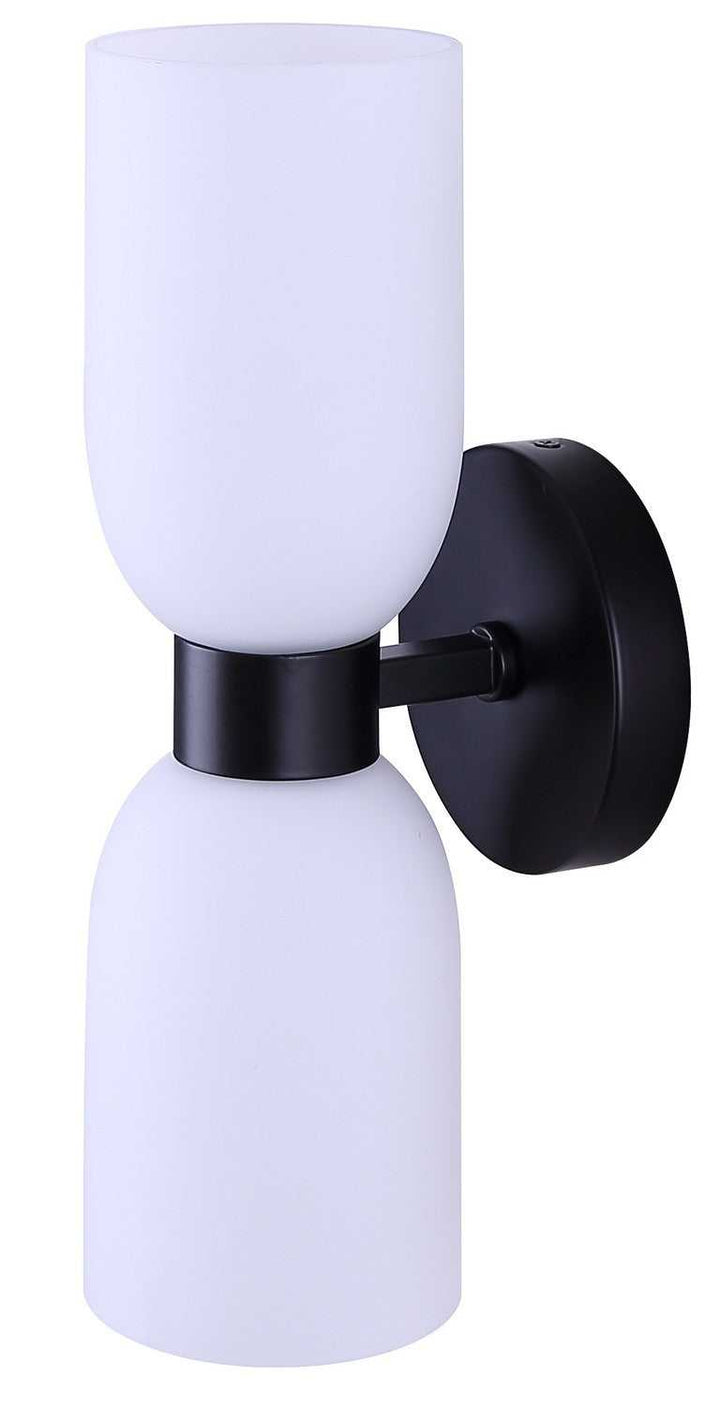Darius Two Light Wall Fixture in Matte Black Canarm Canada