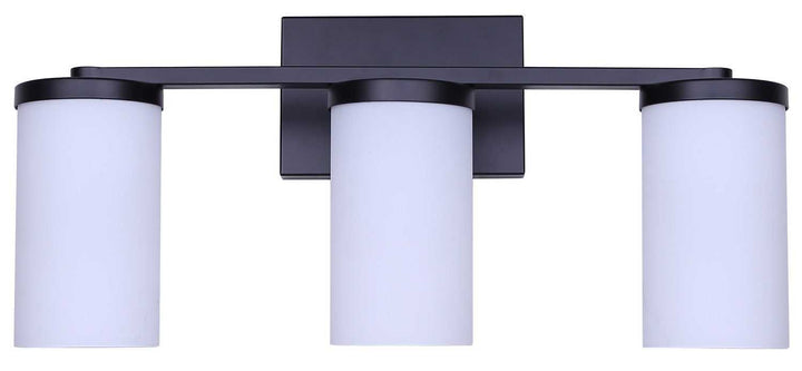 Britton Three Light Vanity in Matte Black Canarm Canada
