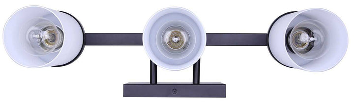 Britton Three Light Vanity in Matte Black Canarm Canada