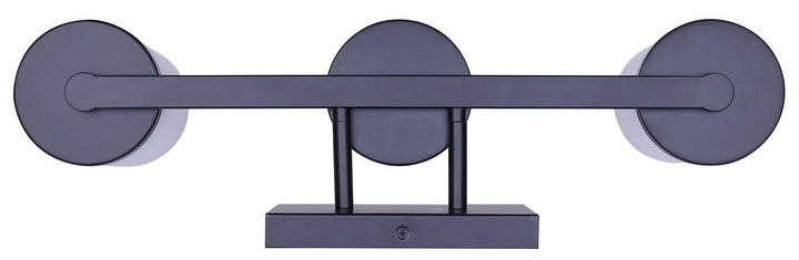 Britton Three Light Vanity in Matte Black Canarm Canada