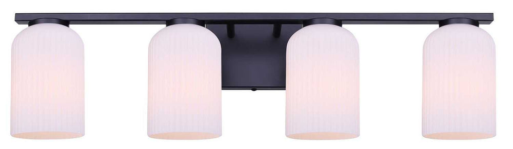 Bram Four Light Vanity in Matte Black Canarm Canada