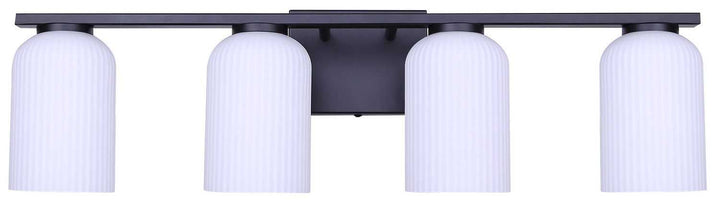 Bram Four Light Vanity in Matte Black Canarm Canada