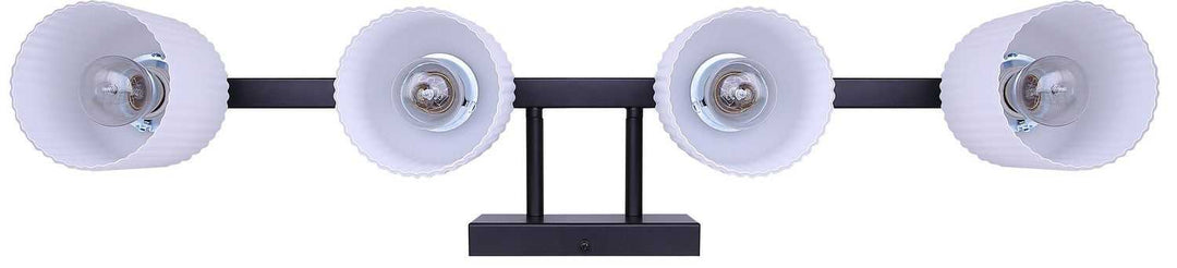 Bram Four Light Vanity in Matte Black Canarm Canada
