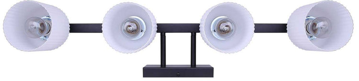 Bram Four Light Vanity in Matte Black Canarm Canada