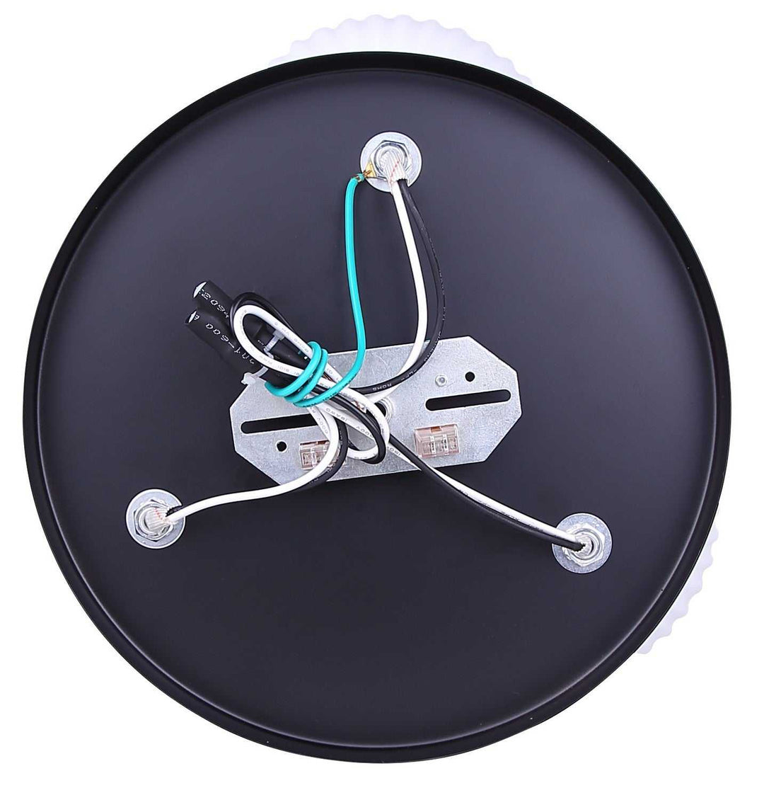 Nella Three Light Semi-Flush Mount in Matte Black Canarm Canada