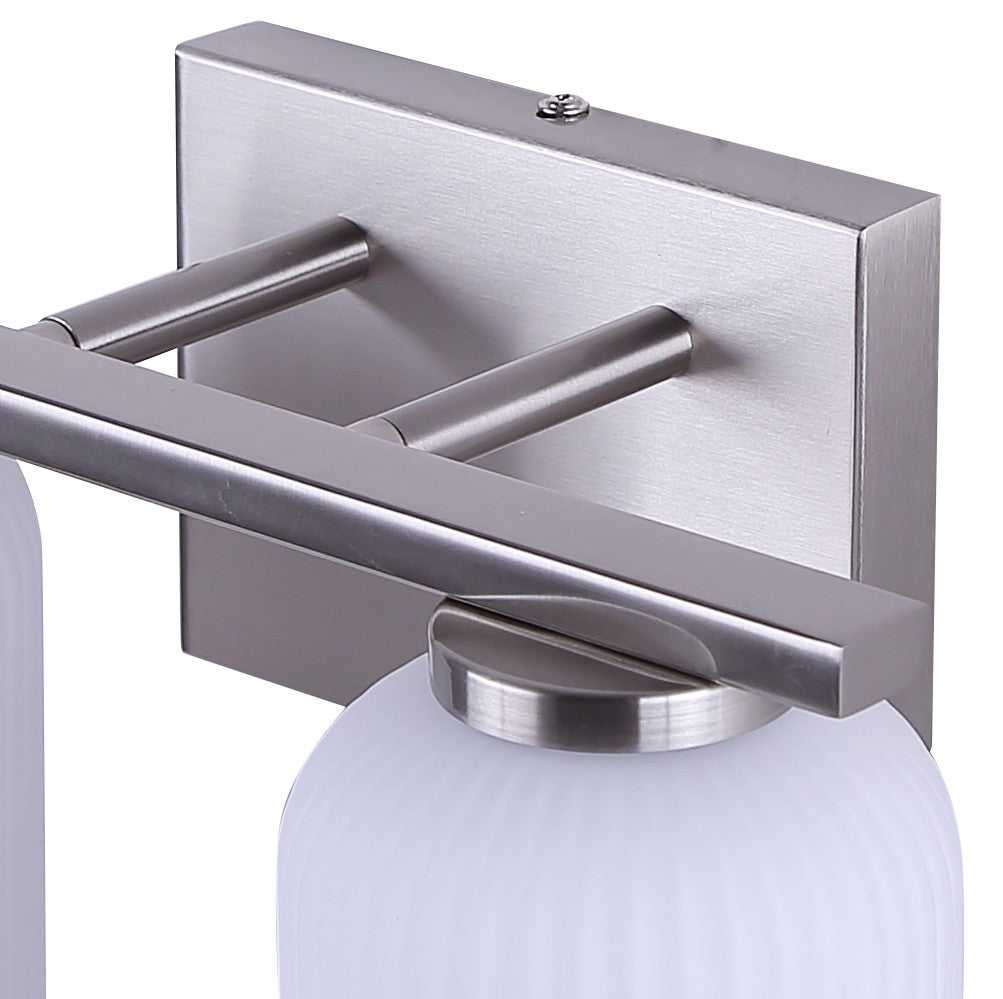 Bram Two Light Vanity in Brushed Nickel Canarm Canada