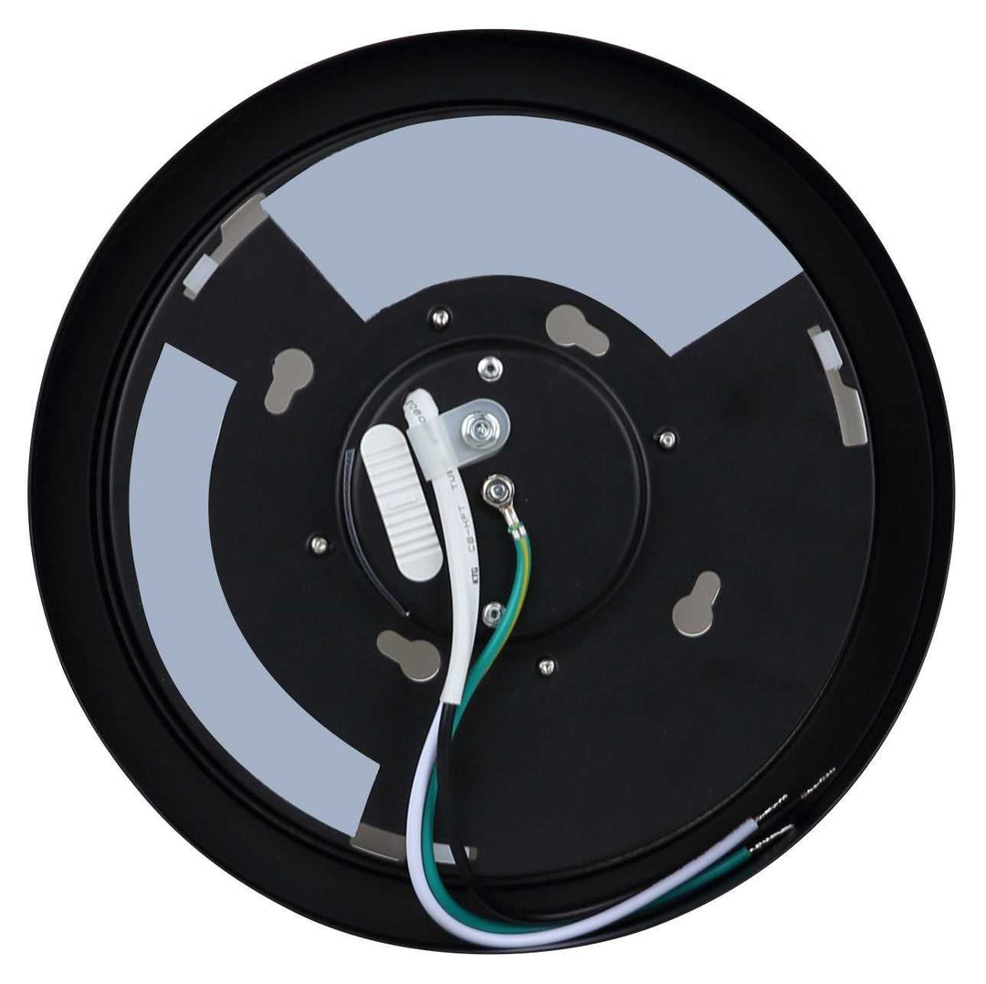 Dl-7F-15Dcw LED Flush Mount in Matte Black Canarm Canada