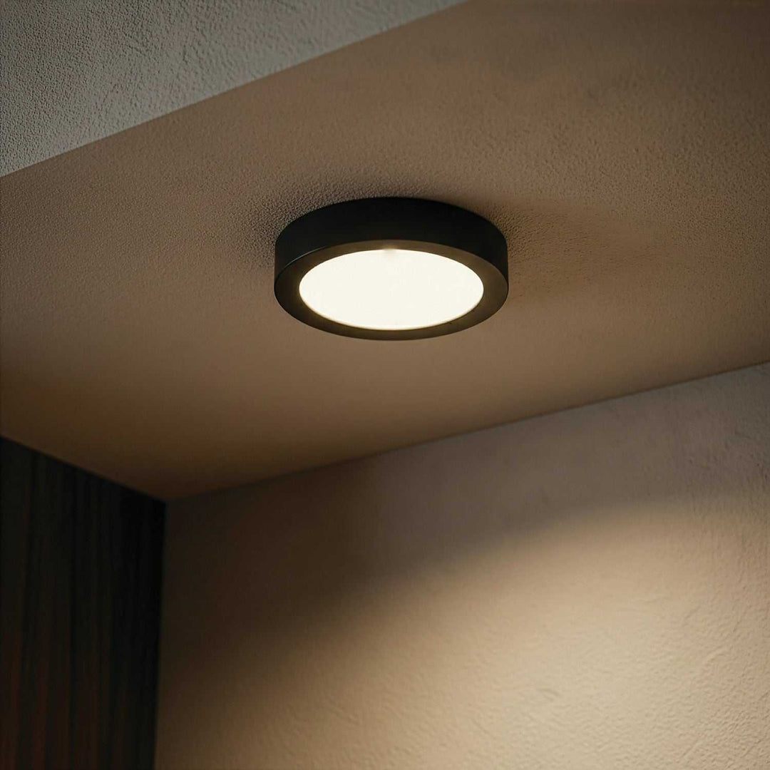 Dl-7F-15Dcw LED Flush Mount in Matte Black Canarm Canada