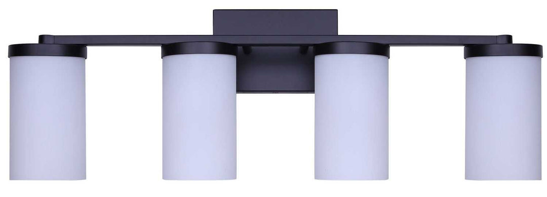Britton Four Light Vanity in Matte Black Canarm Canada