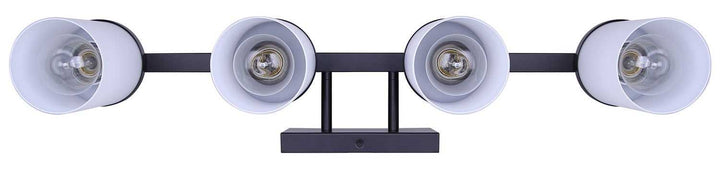 Britton Four Light Vanity in Matte Black Canarm Canada