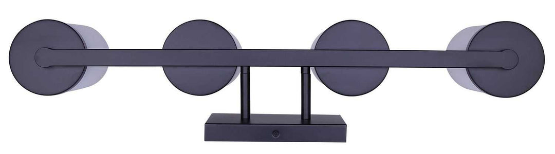 Britton Four Light Vanity in Matte Black Canarm Canada
