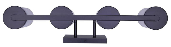 Britton Four Light Vanity in Matte Black Canarm Canada