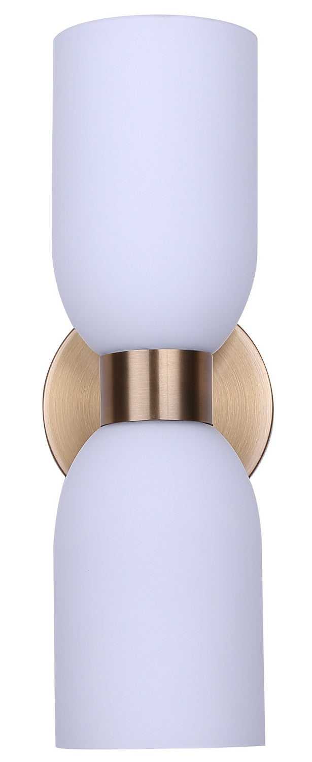 Darius Two Light Wall Fixture in Gold Canarm Canada