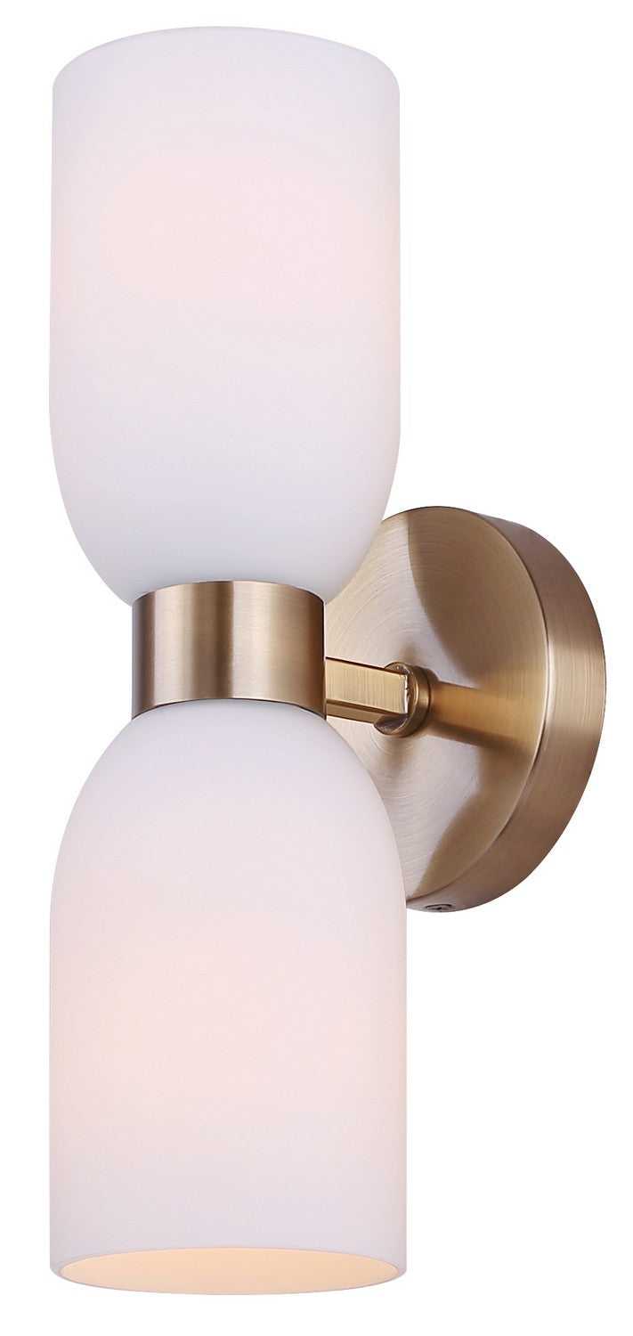 Darius Two Light Wall Fixture in Gold Canarm Canada
