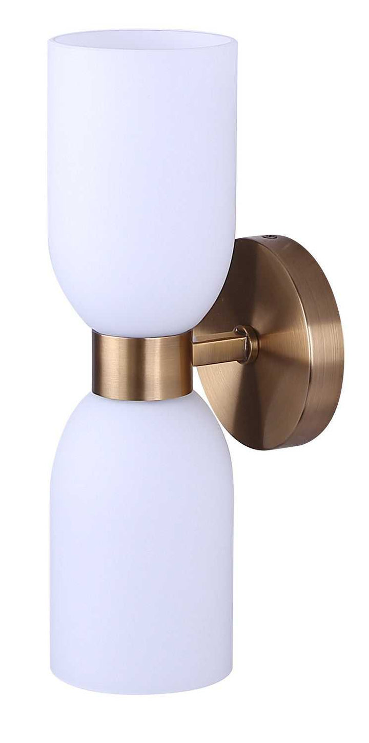 Darius Two Light Wall Fixture in Gold Canarm Canada