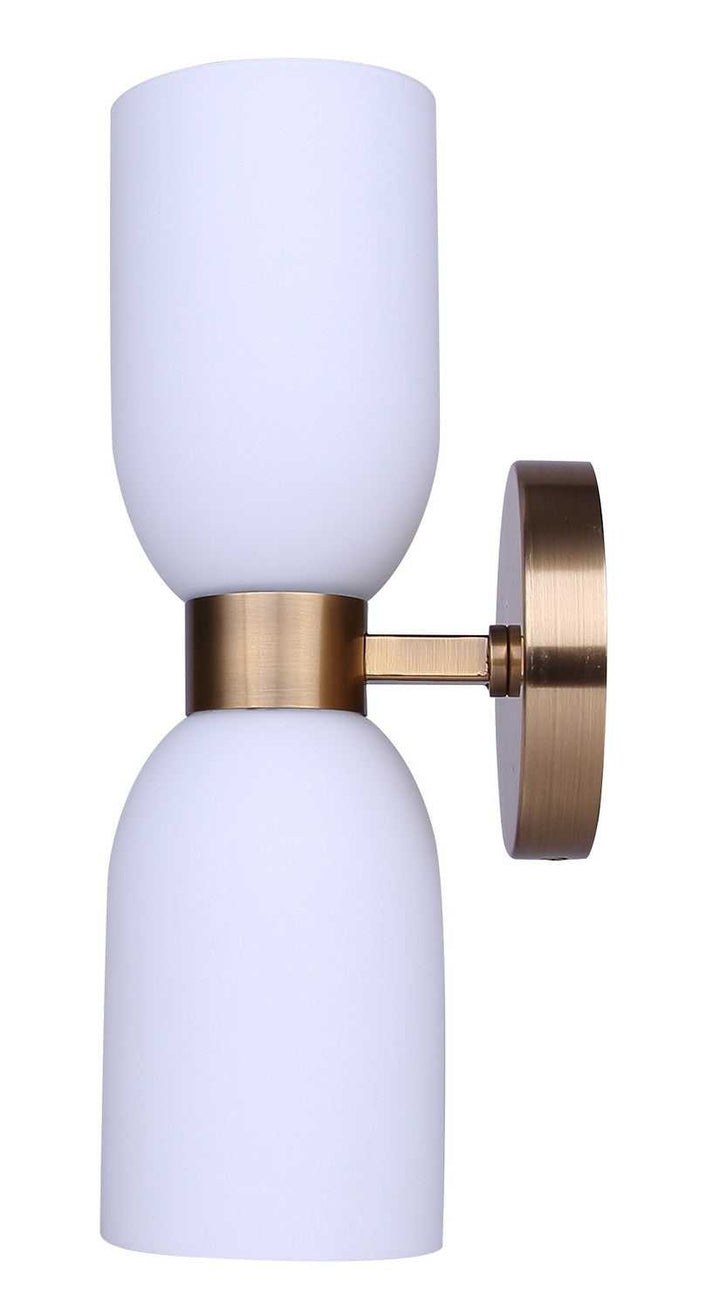 Darius Two Light Wall Fixture in Gold Canarm Canada